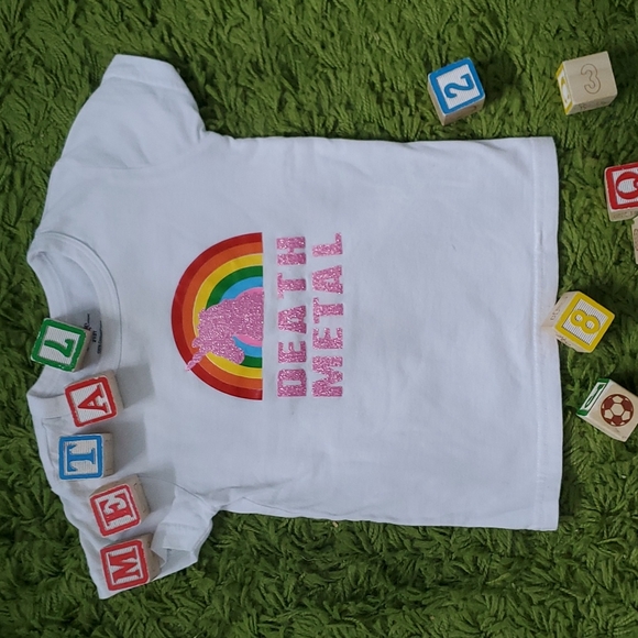 🦄DEATH METAL🦄 Custom Toddler Tee - Picture 1 of 3